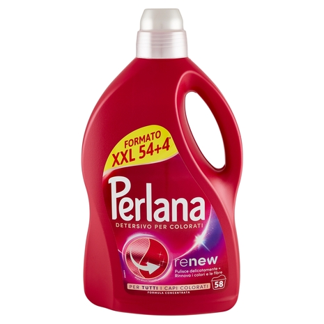 PERLANA Detersivo Colorati 58 Lavaggi 2.900 mL